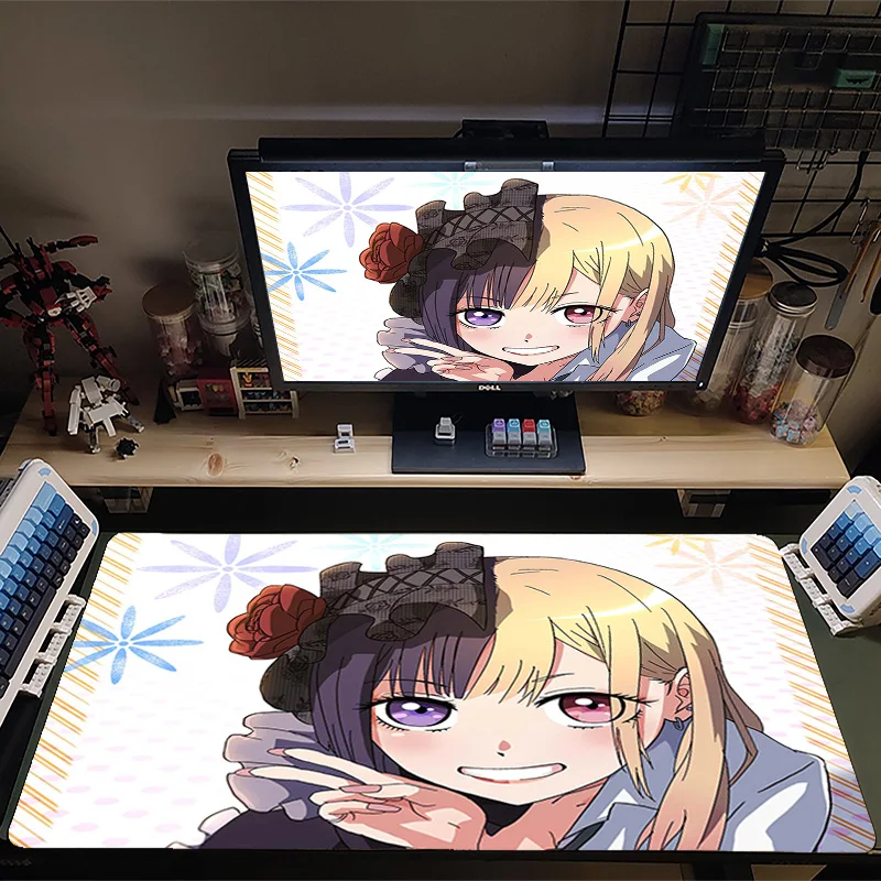 

Mouse Pad My Dress Up Darling Large Gamer XL Keyboard Desk Mouse Mat Carpet Rubber Tapis Anime Gaming Notbook For CSGO LOL