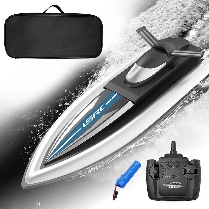 

Remote Control Boat LSRC-B8 2.4GHz High Speed RC Racing Speed Boat Waterproof Rechargeable Electric Radio Remote Control Ship