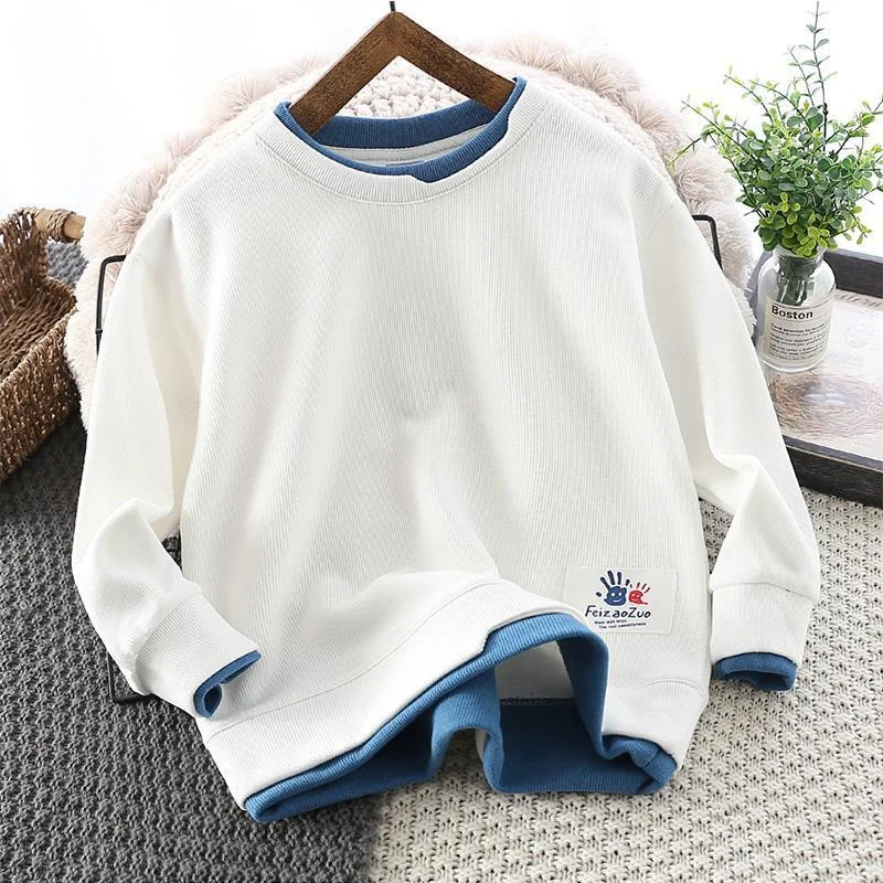 

Толстовки с капюшоном для мальчиков, свитшоты, хлопковые утепленные вельветовые винтажные теплые осенне-зимние топы 2022, детская одежда для ...