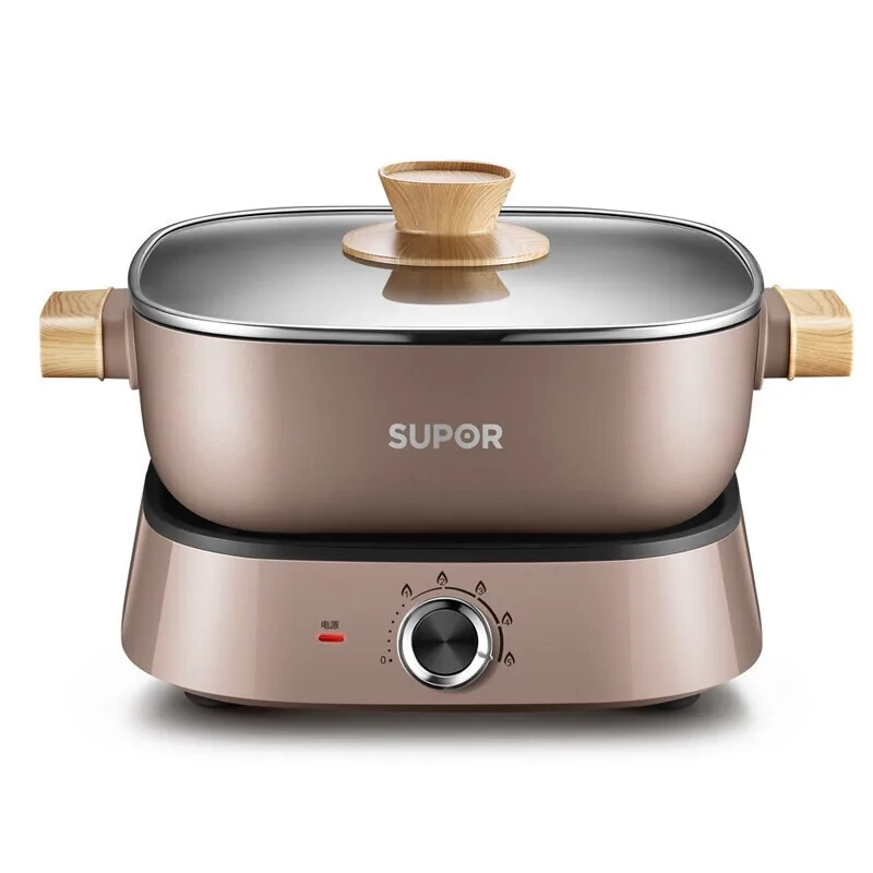 

Электрическая кастрюля большой емкости, 5 л, домашняя кастрюля, набор для подогрева еды, многофункциональная кастрюля, электрическая плита ...