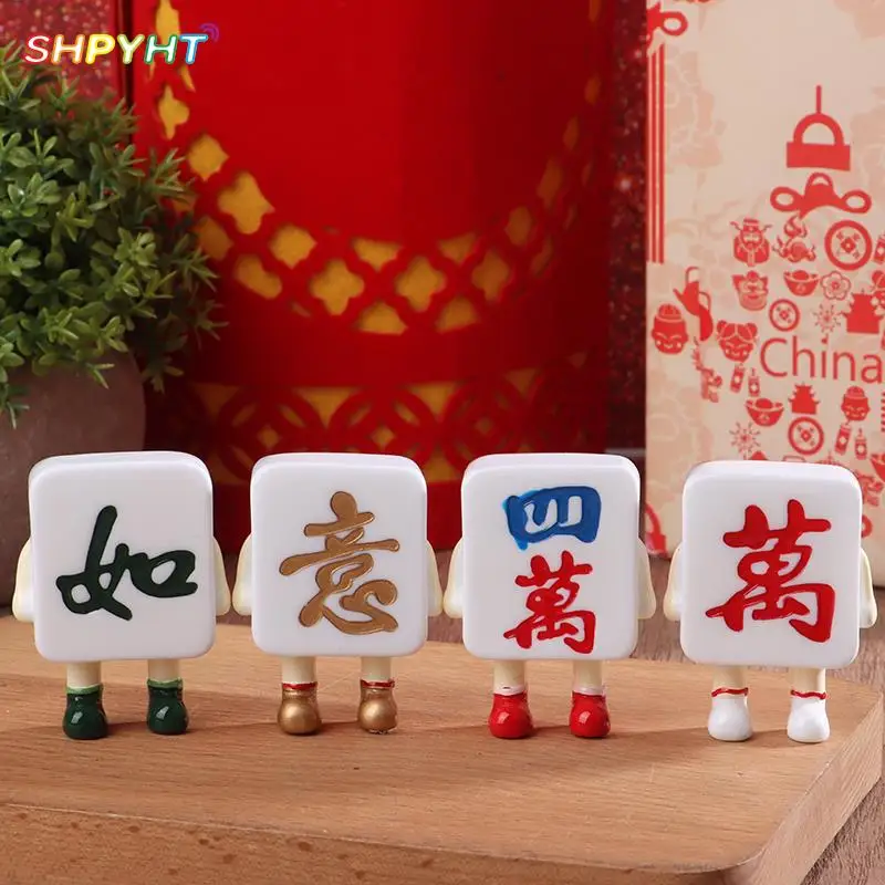 

Mahjong everything goes well Cartoon model Toy decorations DIY handmade materials accessories