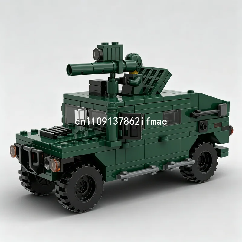 Фото НОВИНКА: Конструктор URO VAMTAC TOW, 351 деталь, модель военной техники, тактический грузовик, развивающая игрушка для самостоятельной сборки, коллекционный подарок №3