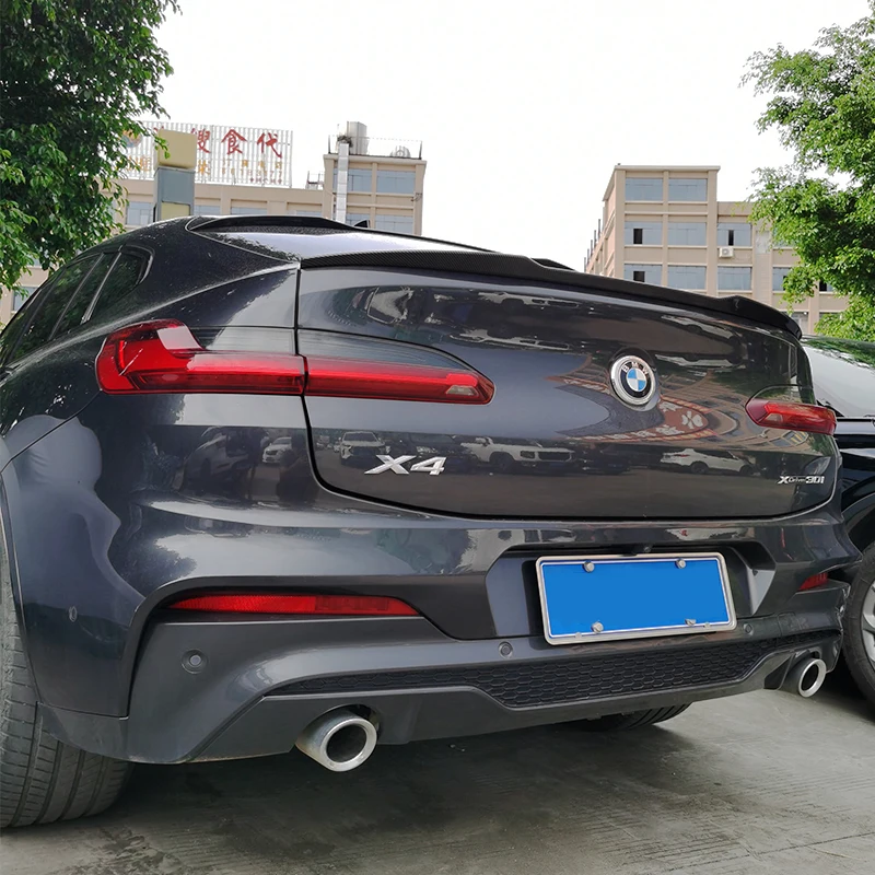 Фото Спойлер для BMW X4 G02 M Xdrive25i 30i, высококачественный задний спойлер из АБС-пластика, глянцевый черный, до 2018 №5