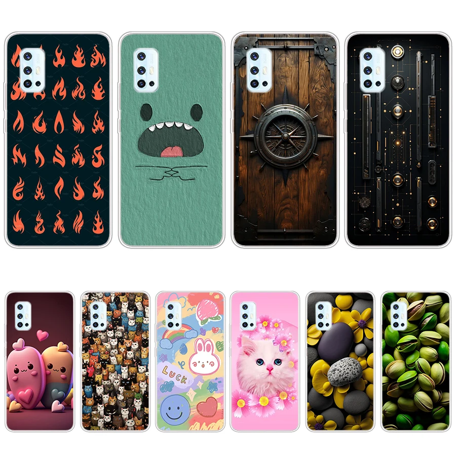 S4 цветной Мягкий силиконовый чехол из ТПУ для Vivo v17/v19 neo/v21e