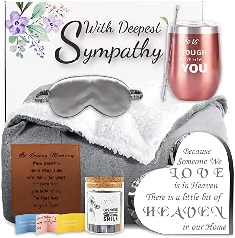 

Pieces Sympathy Gift Baskets, Condolences Gift Basket, Sympathy Gifts for Loss of Loved One, Bereavement Gifts for Funeral, Memo