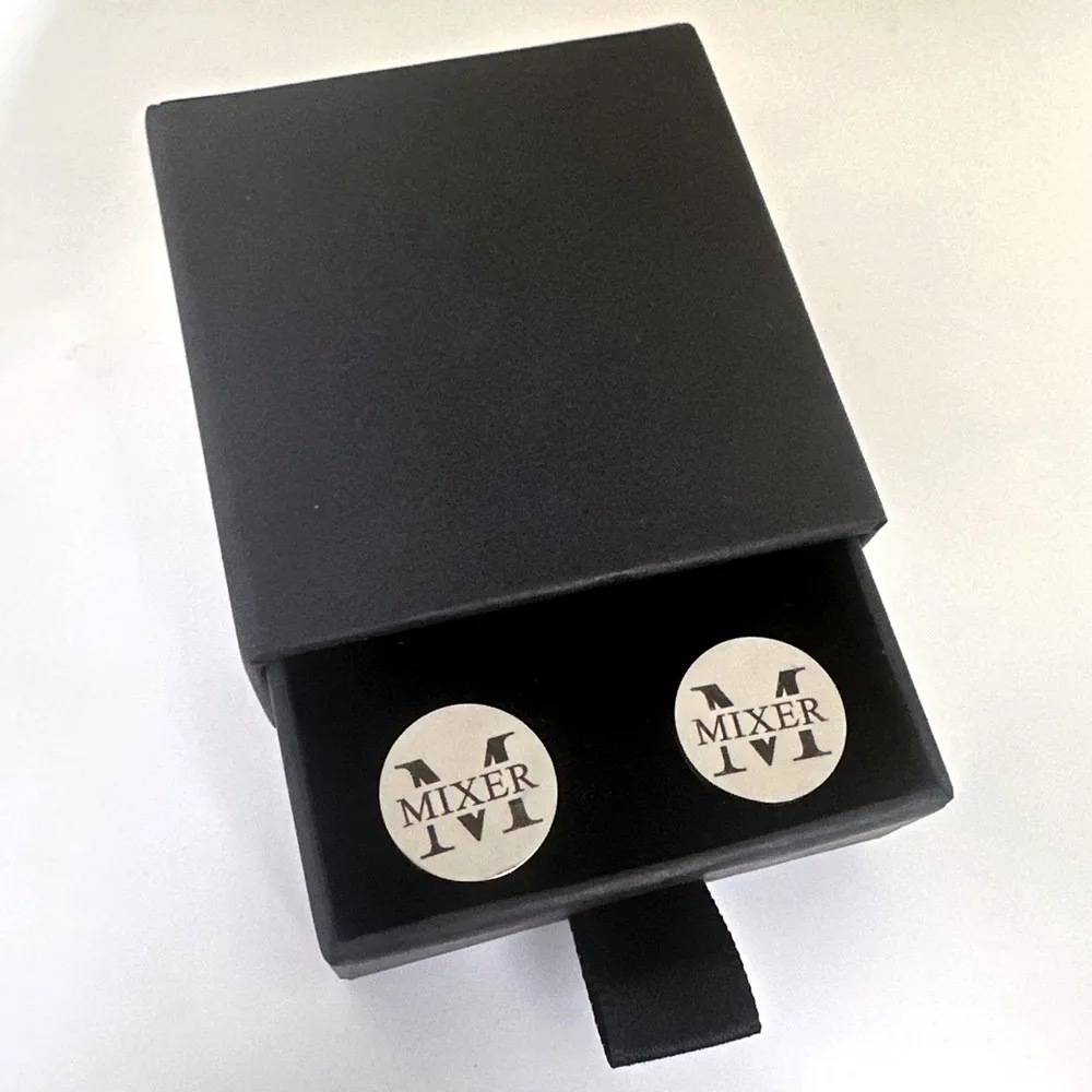 

Dainty Pair Customized Men Cufflinks Personalized Name Twins Stainless Steel Jewelry Cuff Accessories Set Dad Groomsmen Gift