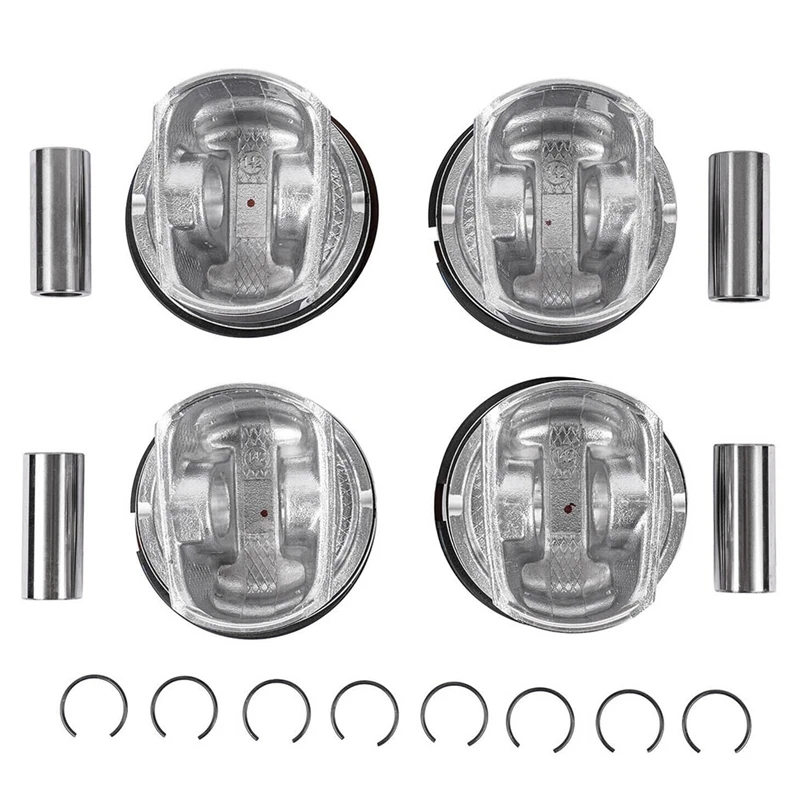 4Pcs New Pistons &amp Ring Set 11257566019 For MINI R55-R61 N14 TURBO Cooper Countryman 06-16 Engine Spare Parts