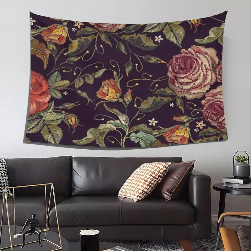 

Butterfly Embroidery Pattern Horse Spider Tapestry Mandala Wall Hanging Hippie Wall Rugs Dorm Decor Blanket Bohemian Mattress