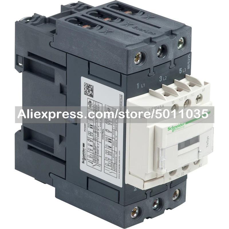 

LC1D65AM7 Schneider Electric imported TeSys D series three-pole AC contactor, 65A, 220V, 50/60Hz; LC1D65AM7