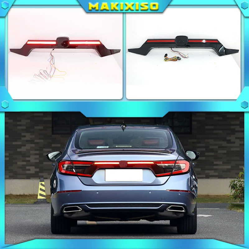 

Автомобильный Стайлинг, задние фонари для Honda Accord 2018 2019, задние фары DRL + Динамический сигнал поворота + тормоз + фонарь