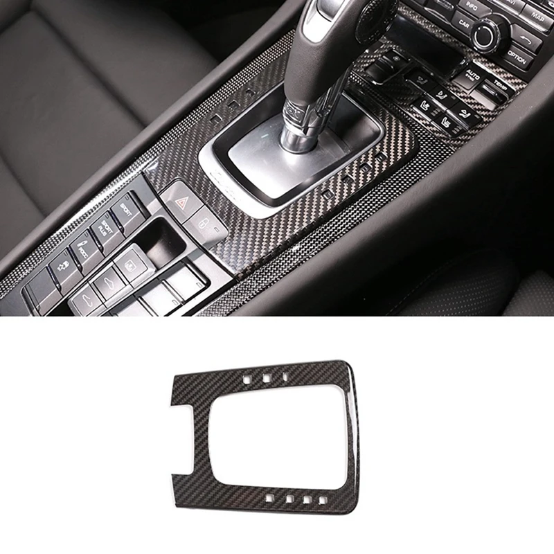 

Для Porsche 911 718 2012-2019, Центральная панель управления сухим углеродным волокном, крышка, отделка, наклейка, украшение, замена автомобиля