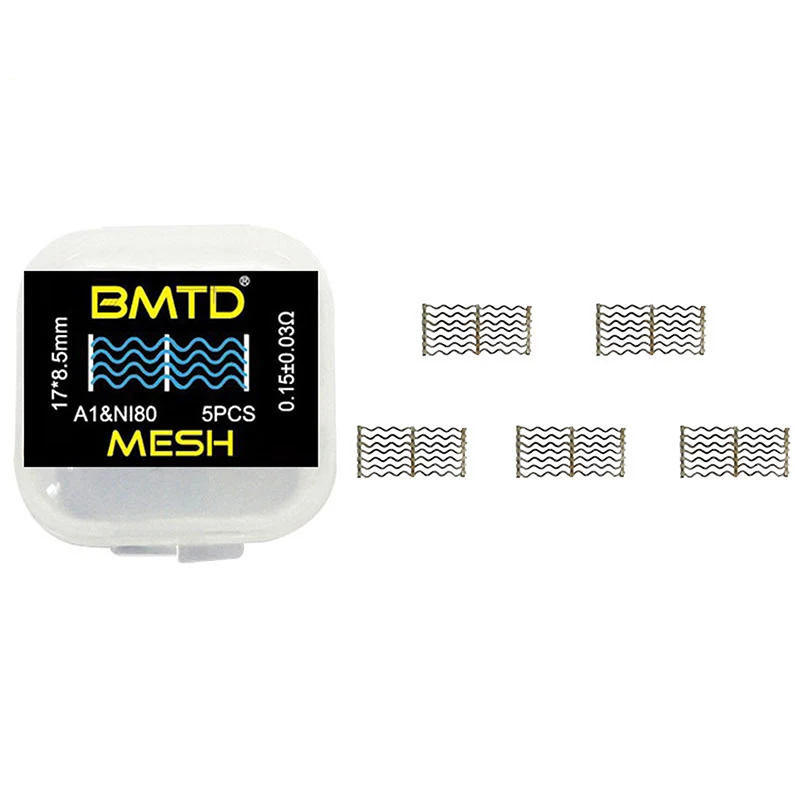 

5pcs Clapton Mesh Coils A1 0.15Ohm Ni80 Heating Coil Wire For Wotofo Profile RTA