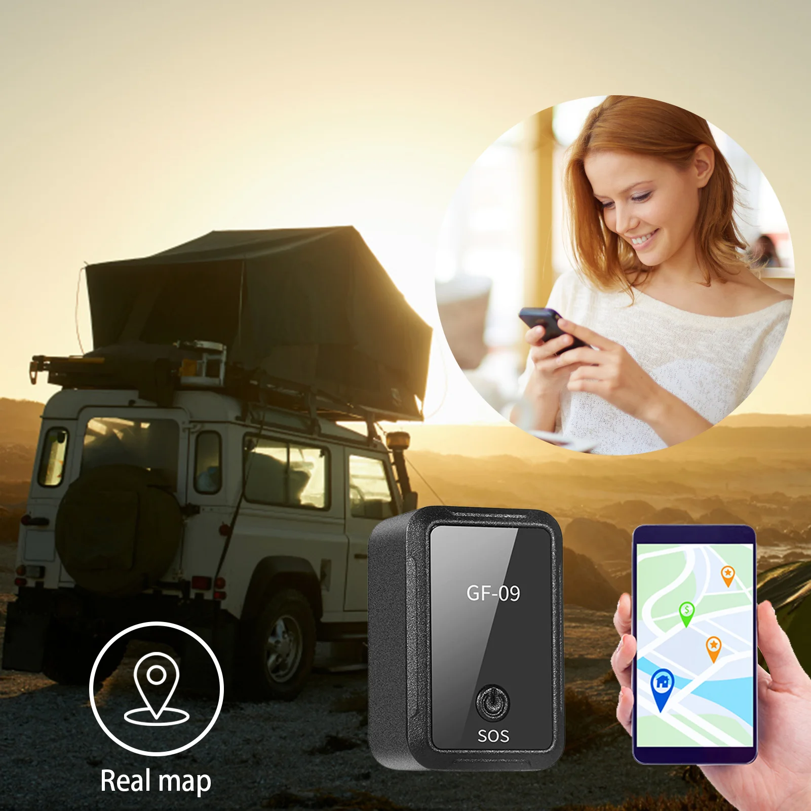 

GF09 Mini GPS Locator App Control Anti-lost Device Car Tracker Magnetic Recorder For Vehicle/Car/Person Location Car Tracker