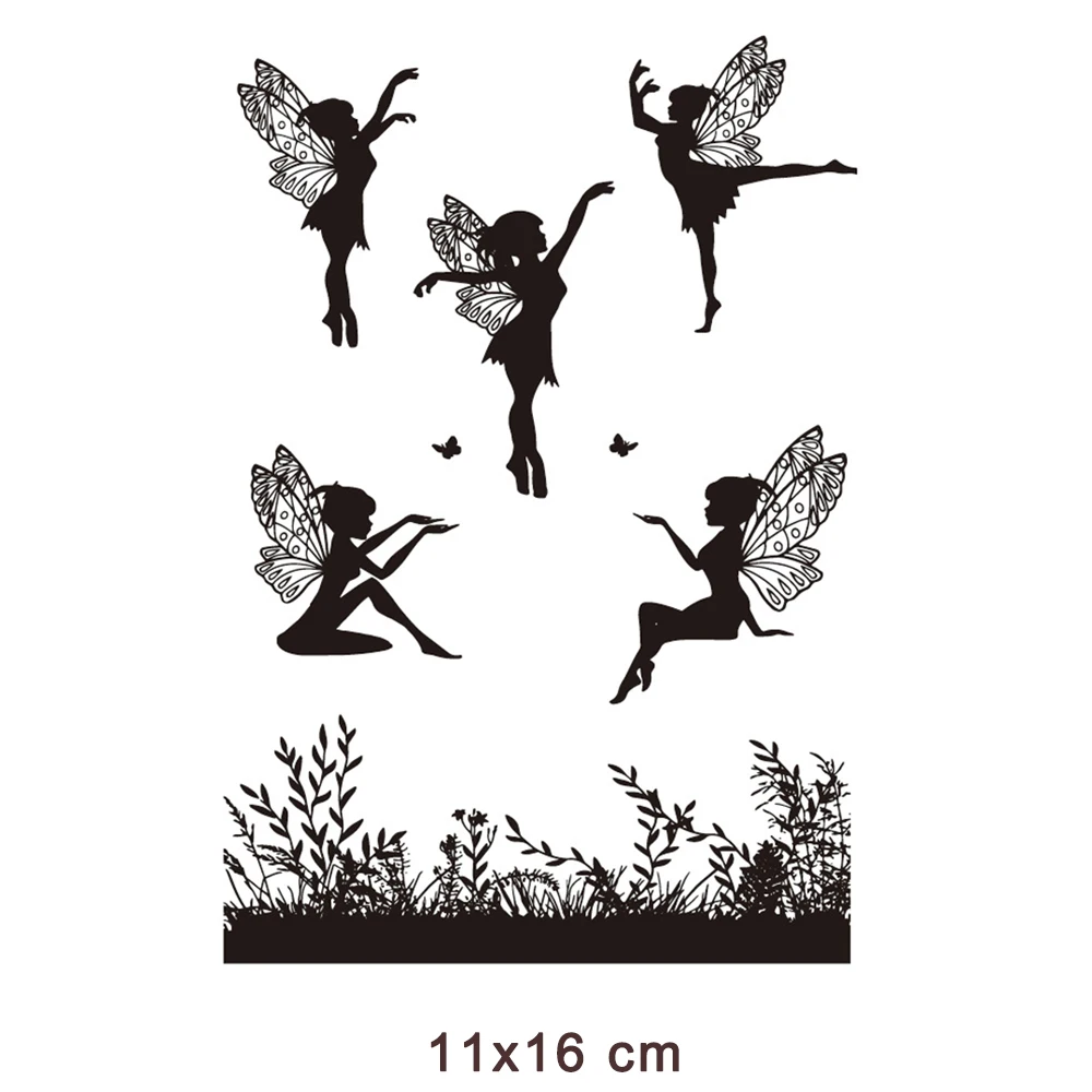

New Arrivals 2023 Dance Fairy Clear Stamps for DIY Scrapbooking Card Transparent Stamp Making Photo Album Crafts Decoration