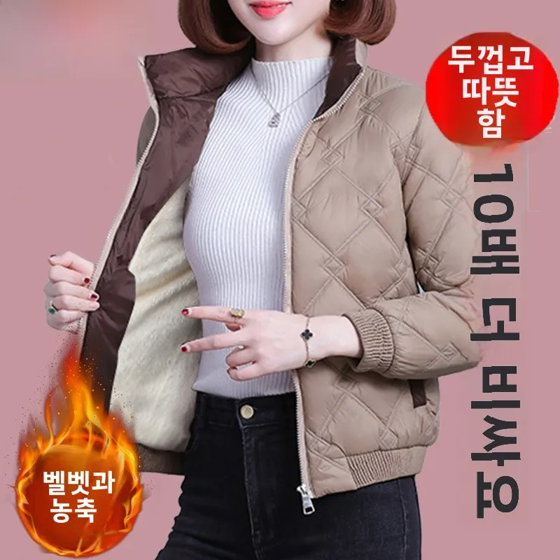 Пуховик Дятел Одежда на хлопковой подкладке Женская зима 2024 новое хлопковое