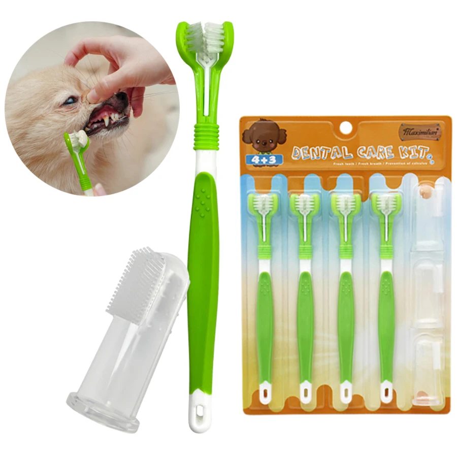 

Soft Multi-angle Tooth Dental Pets Kit Dog Care Cleaning Pet Pet Set With Toothbrush Toothbrushes Toothbrush Dog Finger For Cat