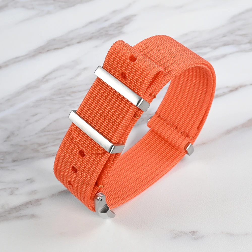 San Martin Nylon Loop Strap For Watch Nato Army Sport Watchband 20mm 22mm Woven 316L Stainless Steel Pin Buckle Correas BD0009