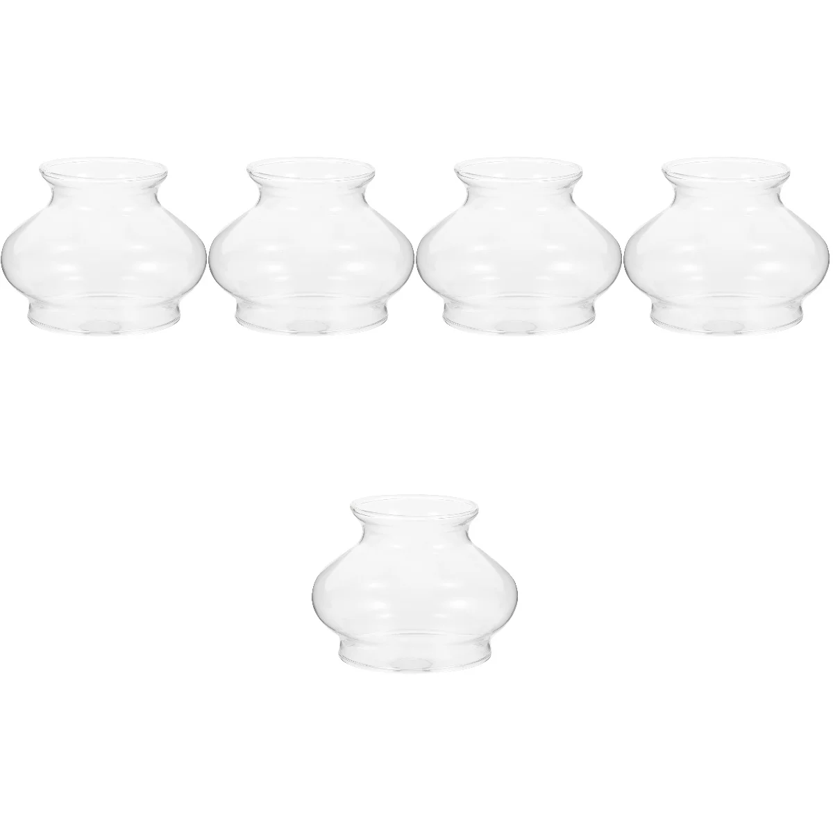 

5pcs Temple Oil Lamp Cover Windproof Lamp Cover Heat-resistant Oil Lamp Cover Lampshade