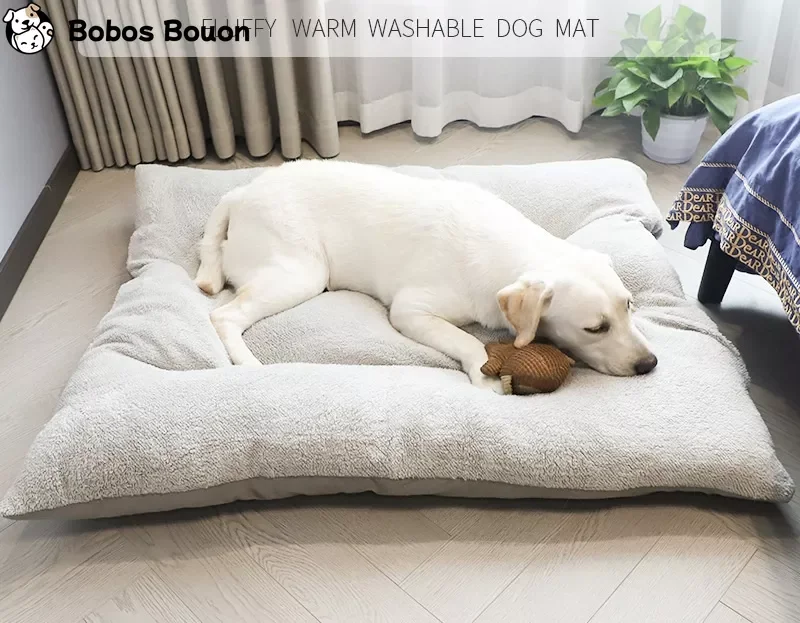 

Кровать для домашних питомцев, коврик для сна, товары для собак, дышащий диван-кровать для средних собак, успокаивающий домик, теплая кроват...