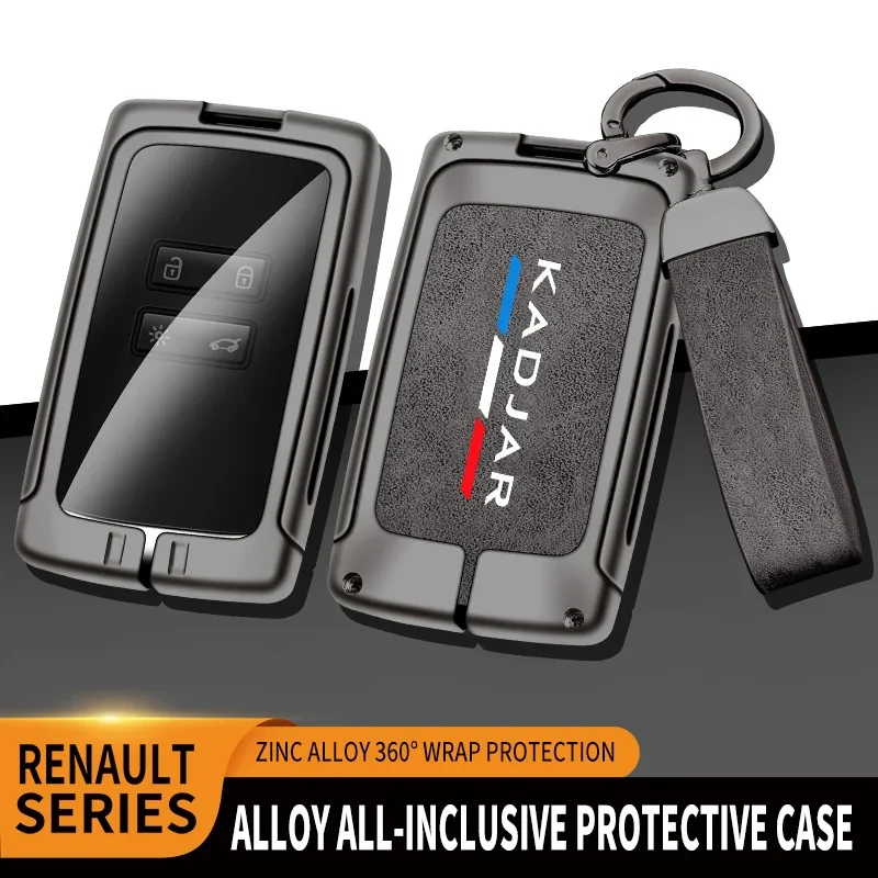 Автомобильный чехол для ключей из цинкового сплава ТПУ Renault Kadjar с логотипом