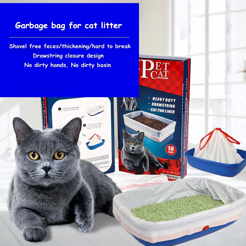 Lined With Waste Bag Cat Litter Waste Liner Garbage Bag