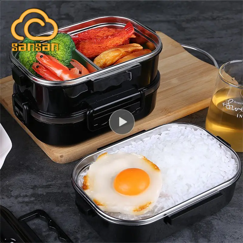 

Small Kitchen Appliances And Accessories Lunch Box Durable Portable Stainless Steel Lunch Box 287g/591g Kitchenware Bento Box