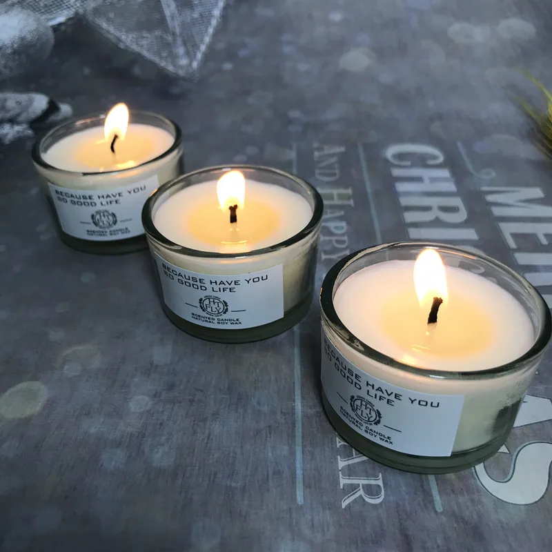 Scented Candles Birthday Gifts 30g Soy Wax Natural plant essential oil Home Decor Yoga Hotel Restaurant Wedding decoration |