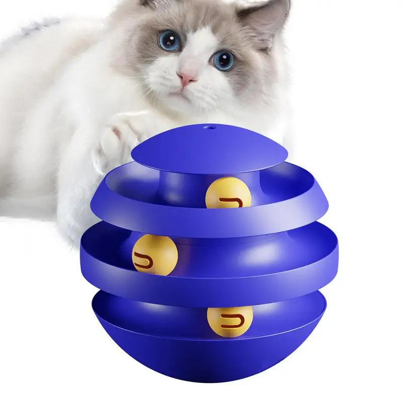 

3 Levels Cat Toy Tower Tracks Interactive Pet Toy Training Amusement Toys For Cats Kitten Cat Accessories Pet Items