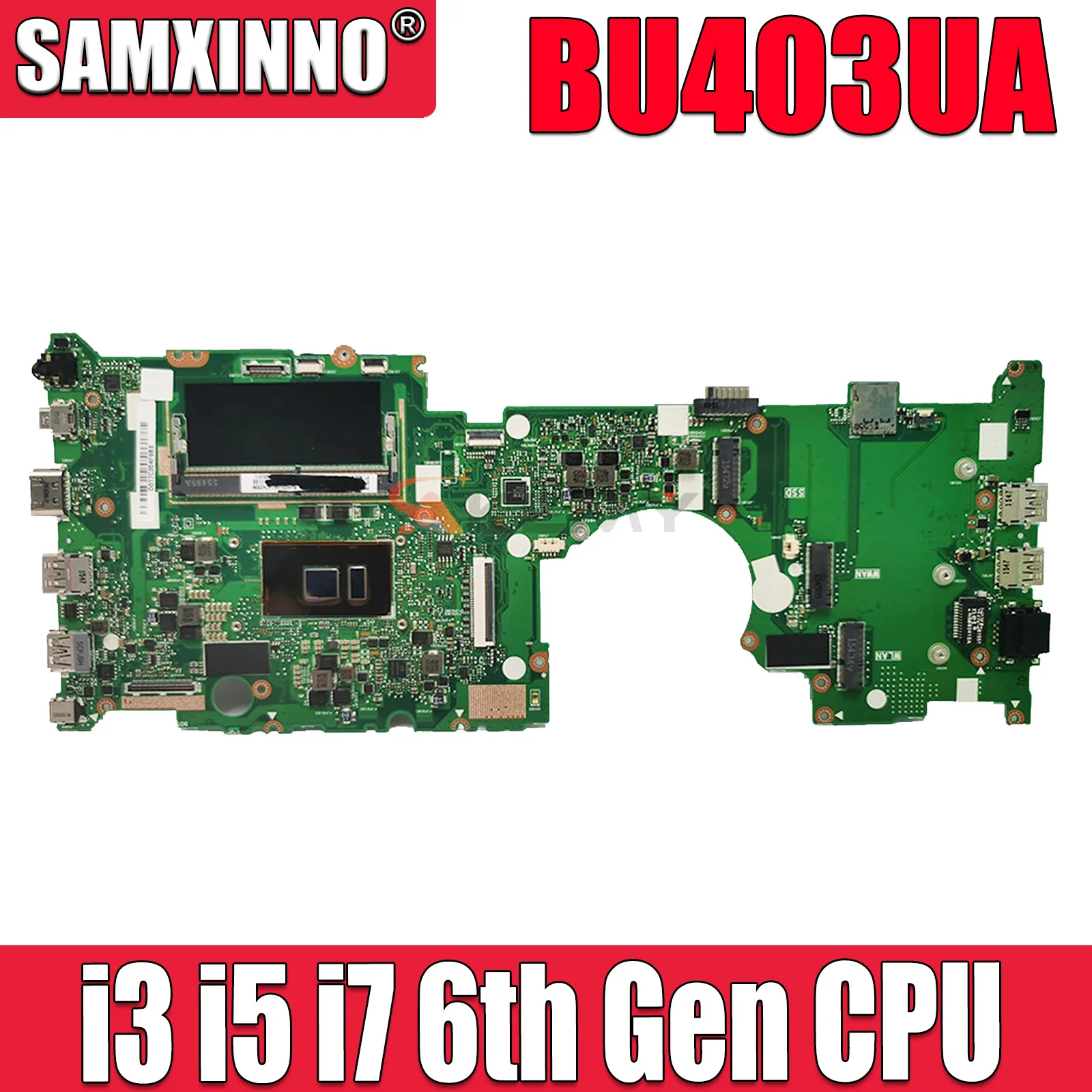 

Ноутбук BU403UA Материнская плата ASUS ASUSPRO B8430UA P5430UA BU403U PU403UA, материнская плата для ноутбука 4GB-RAM I7 I5 I3 6-го поколения