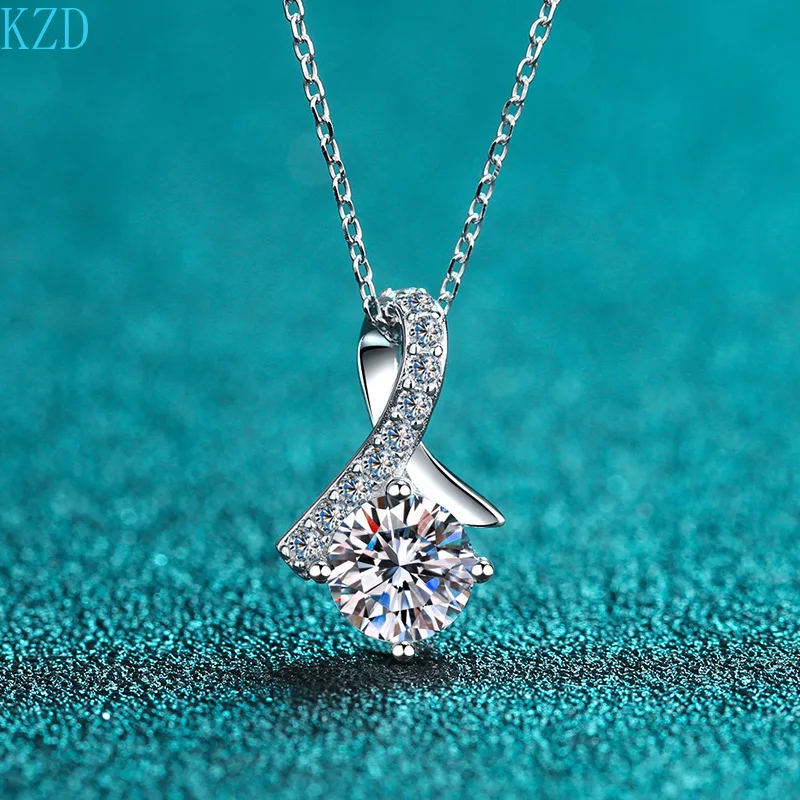 

KZD Fashion S925 Sterling Silver Pendant Female Pt950 Gold Plated Fashion Temperament Necklace Jewelry