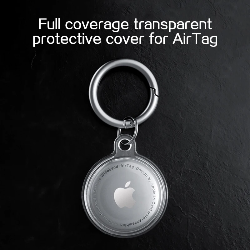 

Прозрачный мягкий защитный чехол с полным покрытием, чехол для Apple airтеги, локатор, устройство против потери, защитный чехол для брелока