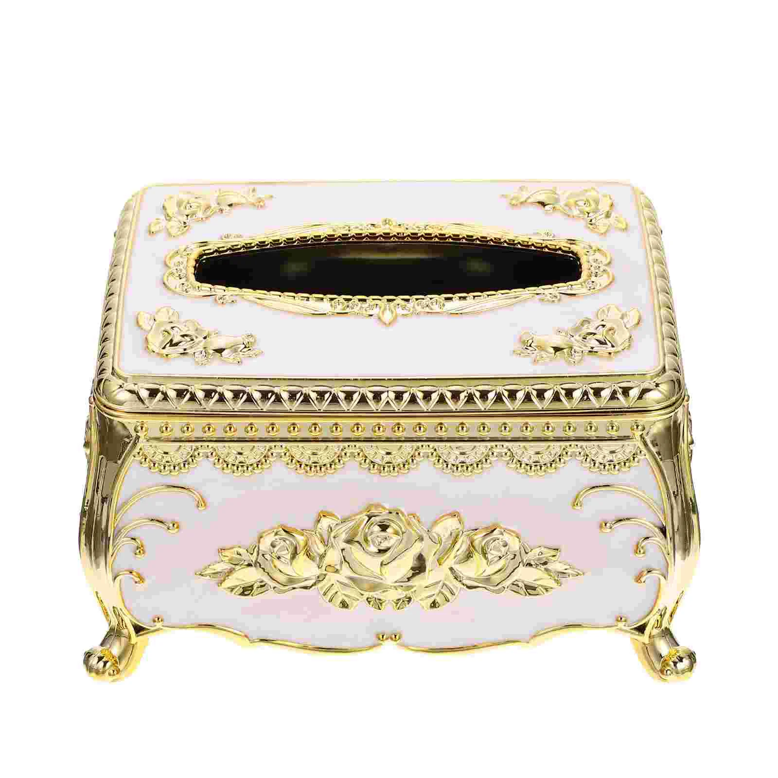 

Tissue Box Dispenser Cover Paper Facial Holder Napkin Towel Retro Container Bathroom Decorative Vintage Case Storage box