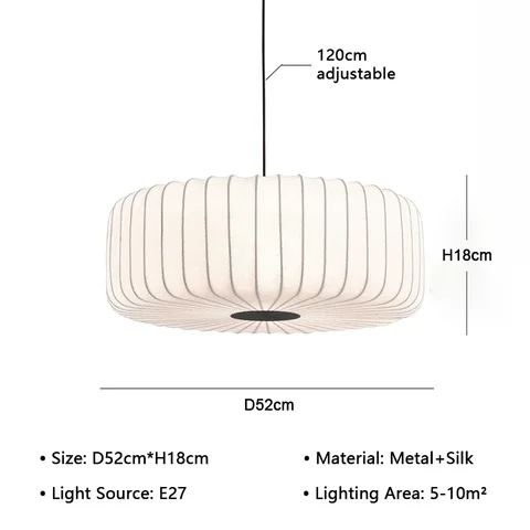 Светодиодные подвесные светильники из скандинавской ткани для LivinG, столовой, журнальные столики, люстра для спальни, домашний декор, подвесной светильник