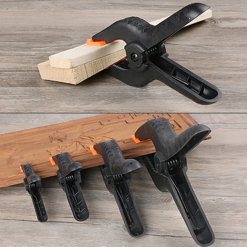 

5/10pcs 2/3/4inch Spring Clamps DIY Woodworking Tools Plastic Nylon Clamps For Woodworking Spring Clip Photo Studio Background