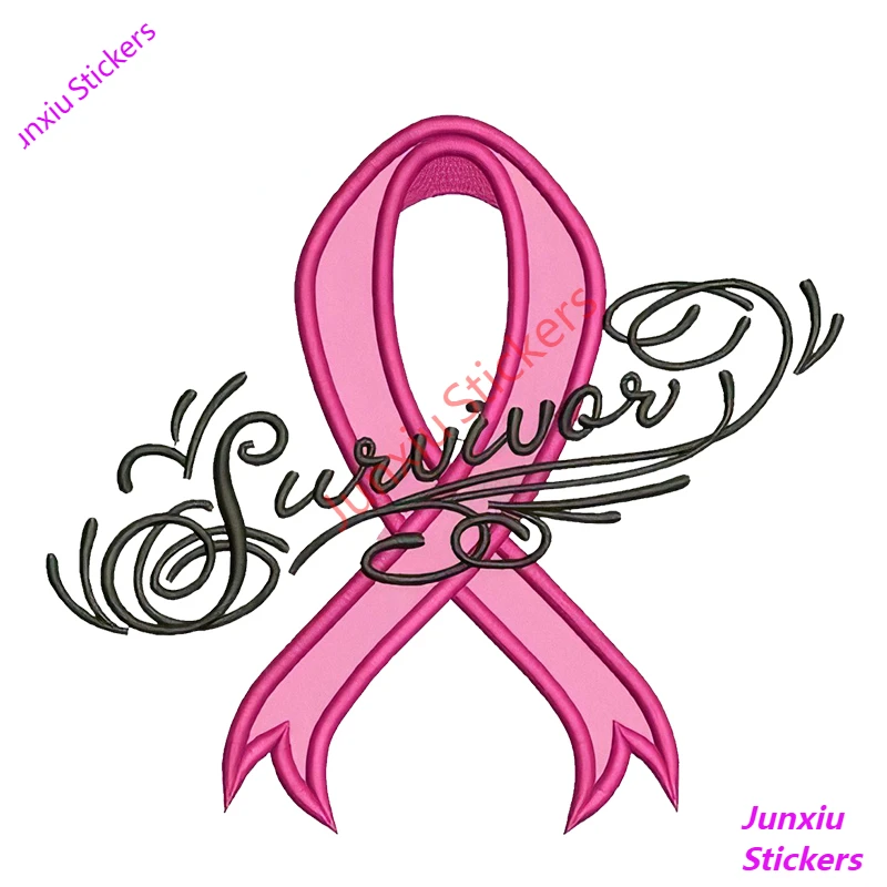 

Pink Ribbon Breast Cancer SURVIVOR Vinyl Car Stickers for SUV Bumper Window Creative Sticker Waterproof Accessories PVC13x12cm