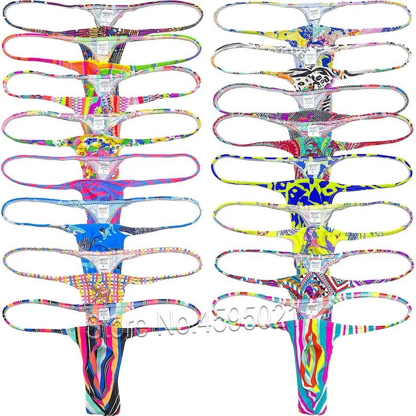 Мужское тонкое нижнее белье, стринги с карманом для трусов, мини-бикини ...