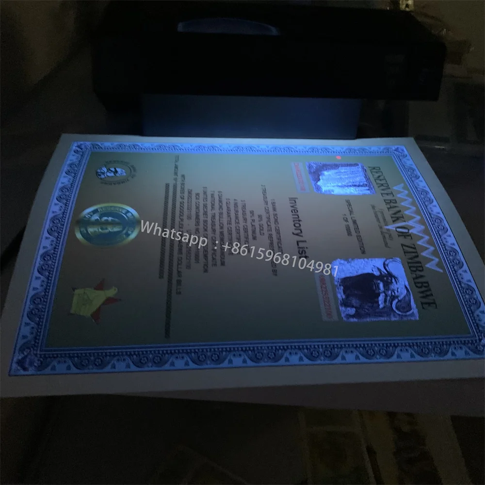 200 шт./коробка контейнер для банкнот с УФ-лампой