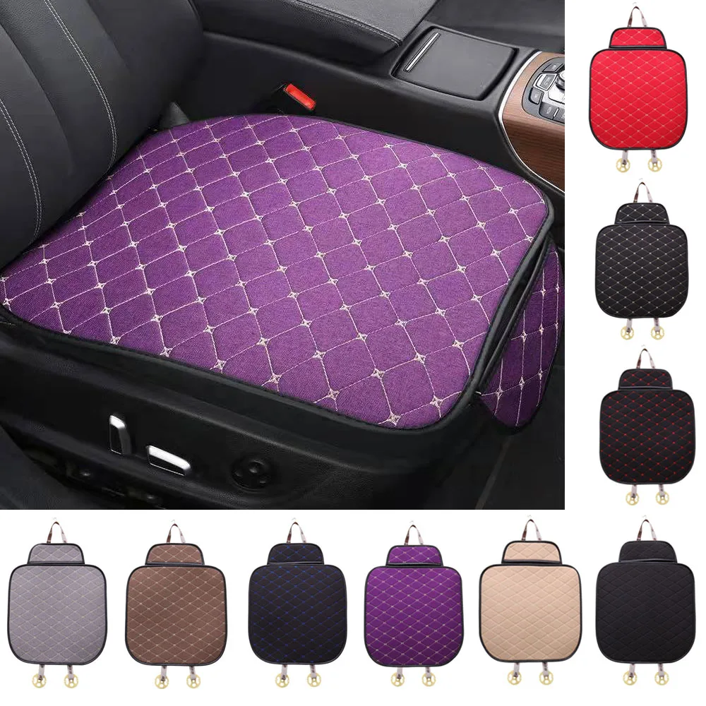 

Protector Seat Car For VW Golf Amarok Canyon Aventura Atlas Beetle Jetta Bora Polo CC Flax Cushion Car Seat Covers Car Interior