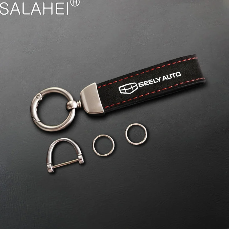 Автомобильный кожаный шнур, брелок для ключей для телефона, Coolray BO RUI YUE CK Saloon EMGRAND ec7 GS GC2 GC5 GC6 GC7 GX2