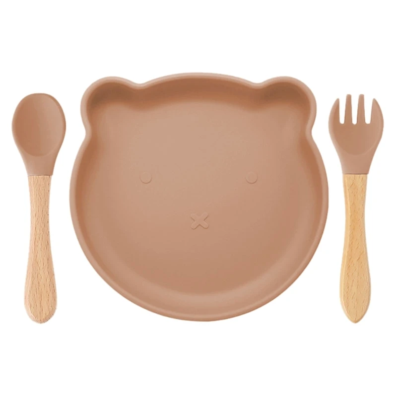 Детская присоска Нескользящая силиконовая детская тарелка для отлучения