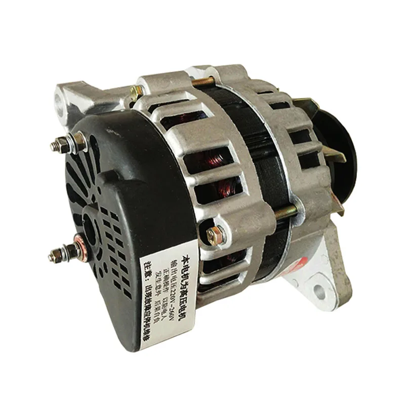 

1500W 220v Small Household AC Alternator Pulley Wheel Permanent Magnet Constant Voltage Brand New Pure Copper