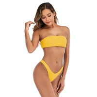 bikini brazilian womens bikini low waisted tummy control two piece swimsuit swimwear maillot bain femme