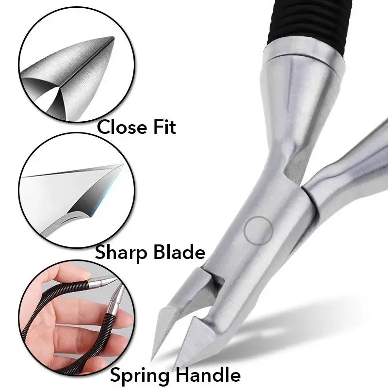Спиральный пружинный триммер для кутикулы кусачки очиститель удаления зазора на