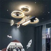 Люстры в виде самолетов/вертолетов со встроенными потолочными вентиляторами (не все модели)#1