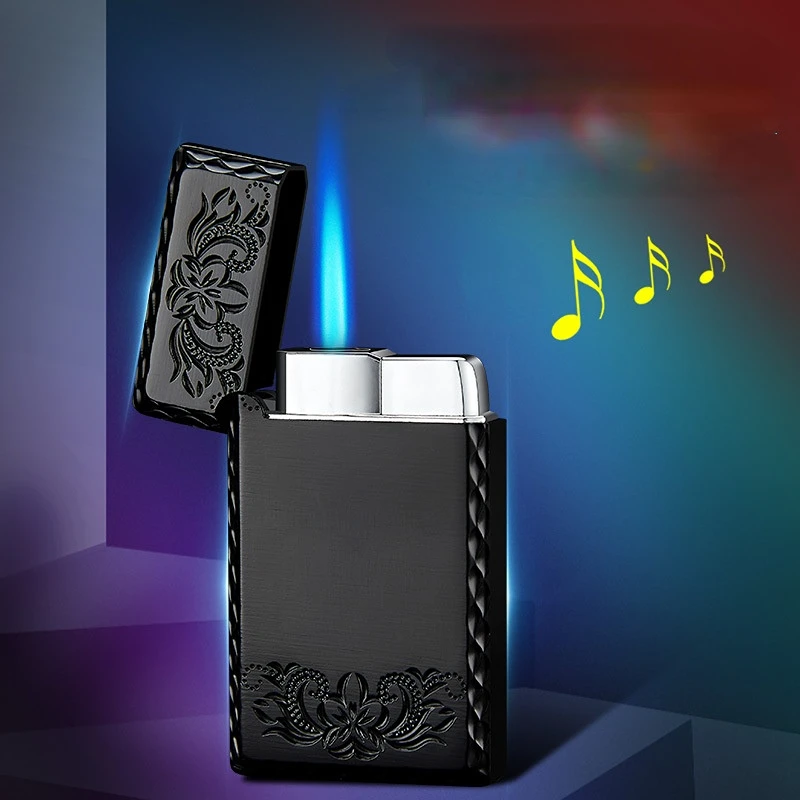 

New high-quality printed blue flame lighter gift
