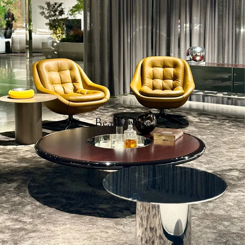 Высококачественный красный итальянский журнальный столик Ziluo для квартиры виллы