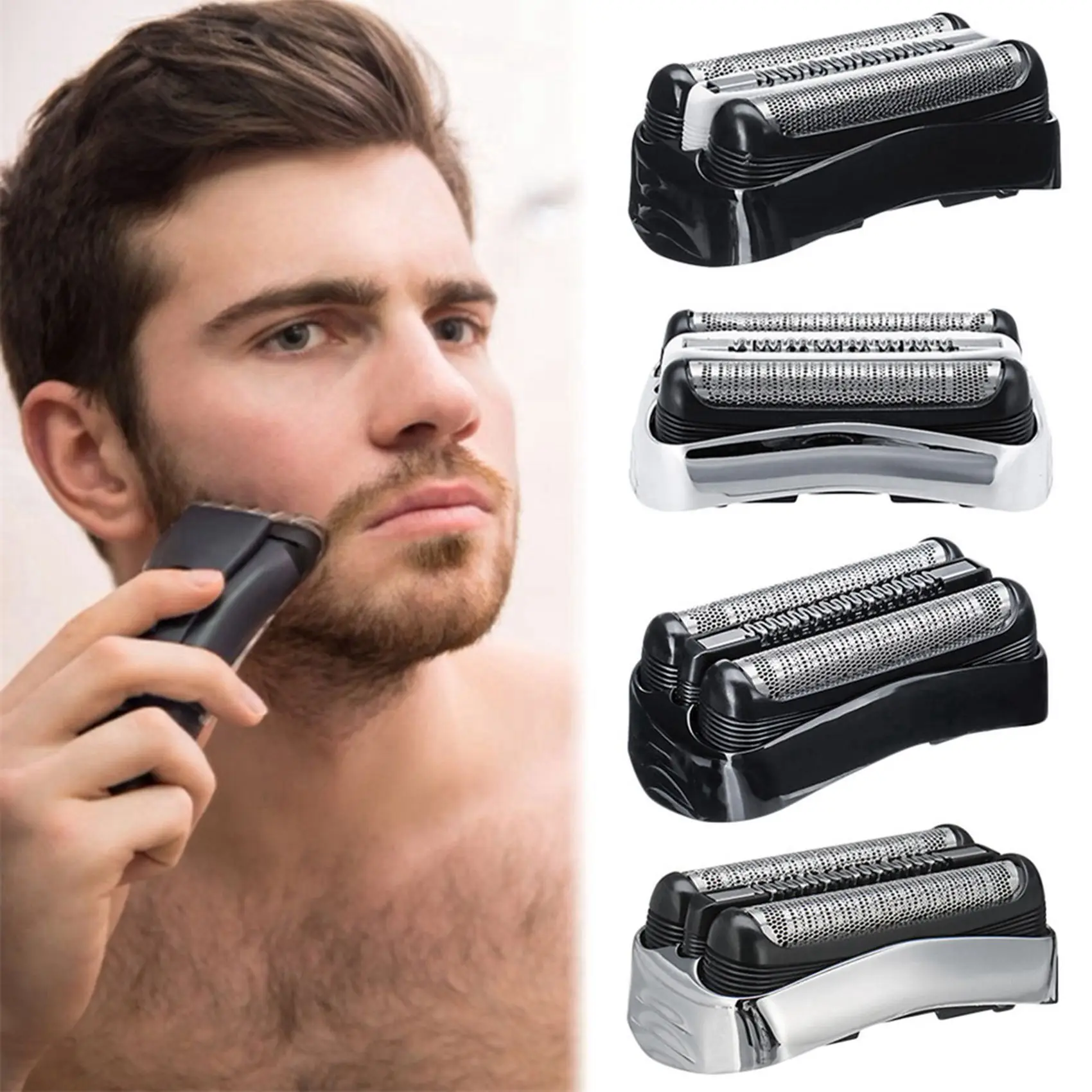Сменная головка для электробритвы 21B/32B 2 шт. мембрана сетки ножа Braun Series 3 301S 310S 320S