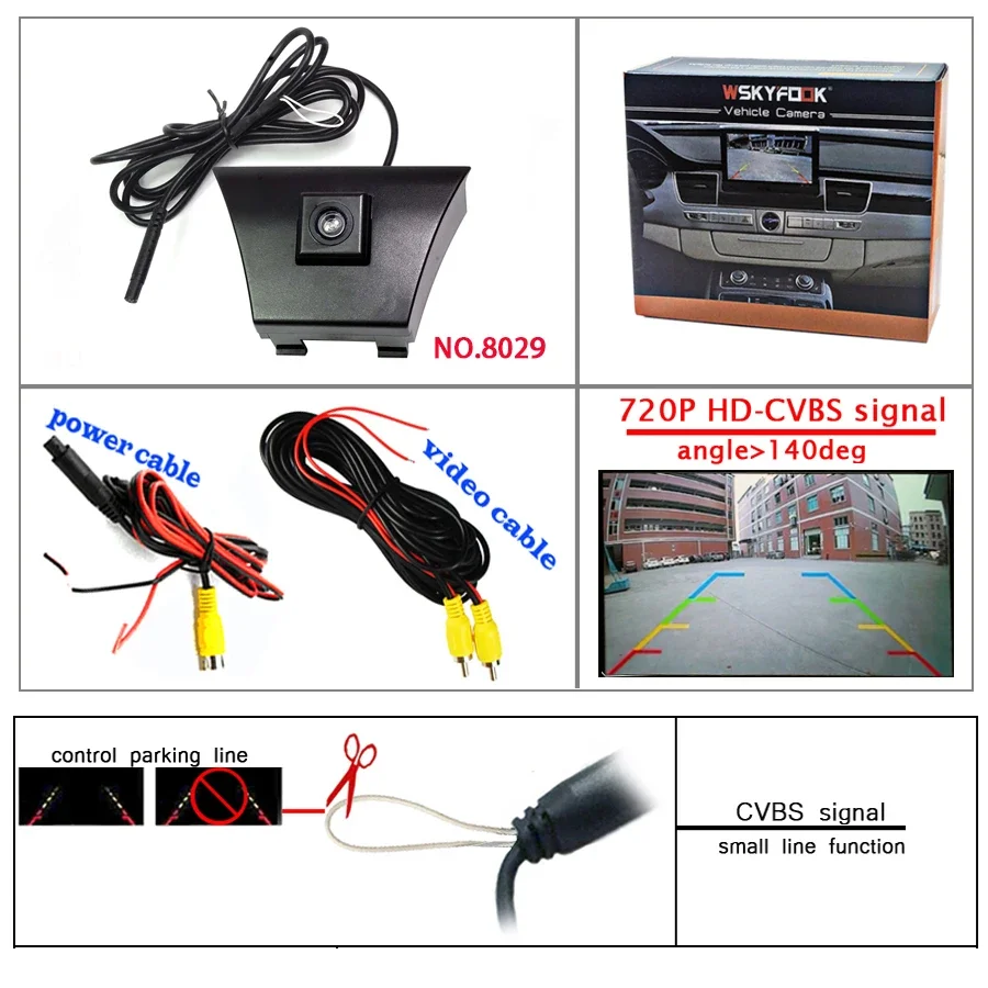 Камера Переднего Вида 1020*1080P AHD, 180deg, рыбий глаз, для 2014 2015 Ford Mondeo S-max Escape Kuga, передняя решетка, HD, ночное видение