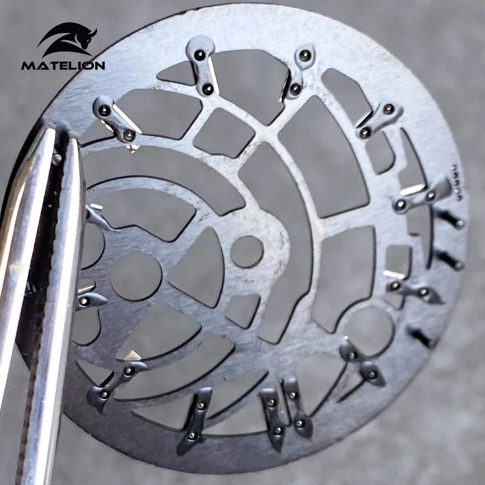Matelion Черный Серебристый Циферблат Механизм Часов 29 мм Подходит для NH35 NH38 NH70 NH72