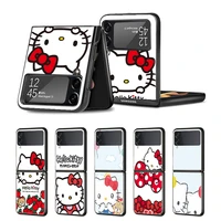 cover case for samsung galaxy z flip flip3 5g shockproof korea phone style protection original fashion capa hello kitty sanrio